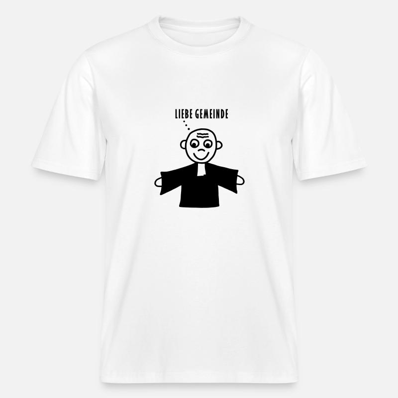 Liebe Gemeinde -  RELAXED FIT Unisex Organic T-Shirt - Weiß