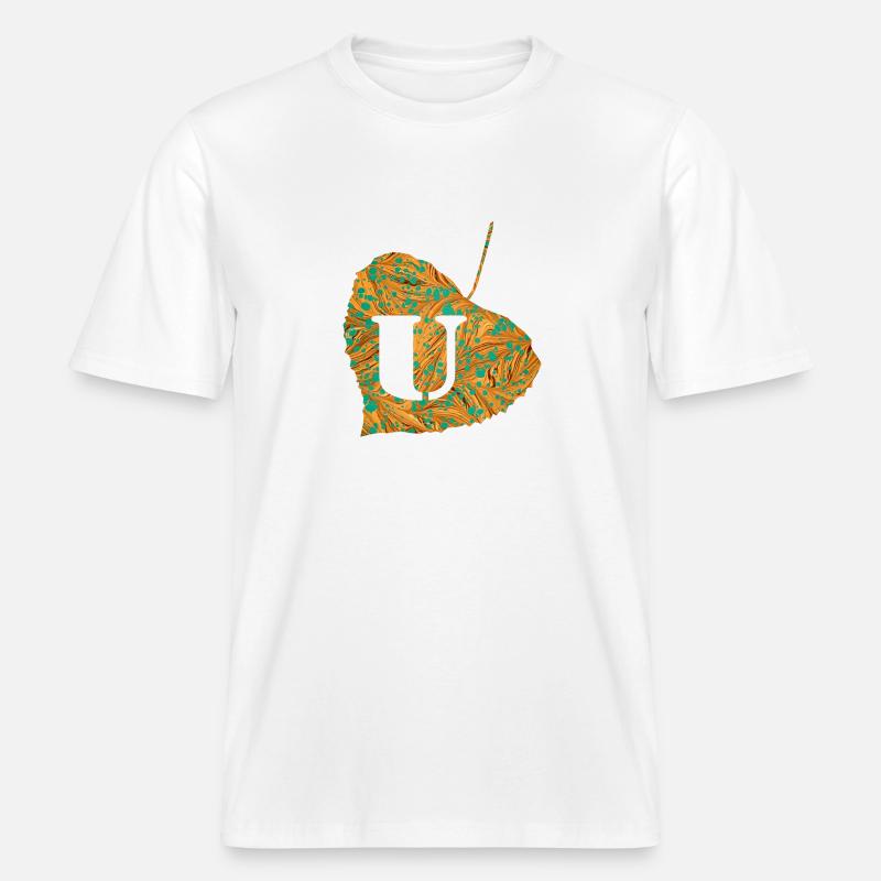 blatt e 95 u -  RELAXED FIT Unisex Organic T-Shirt - Weiß
