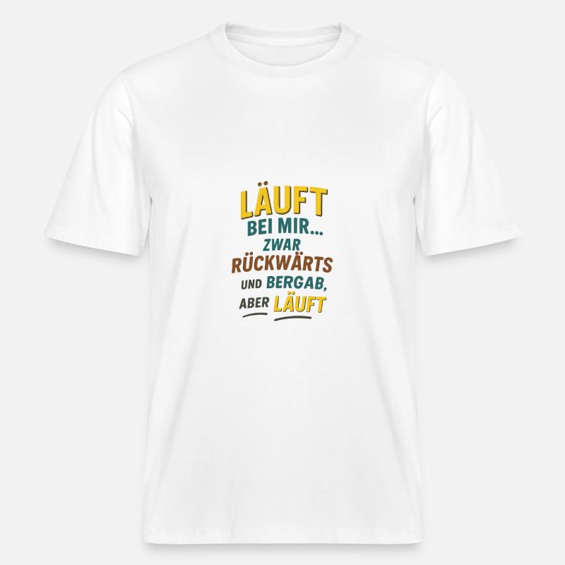 Bizarre, honnête et merveilleusement autodérision. -  T-shirt unisexe RELAXED FIT en coton bio - blanc