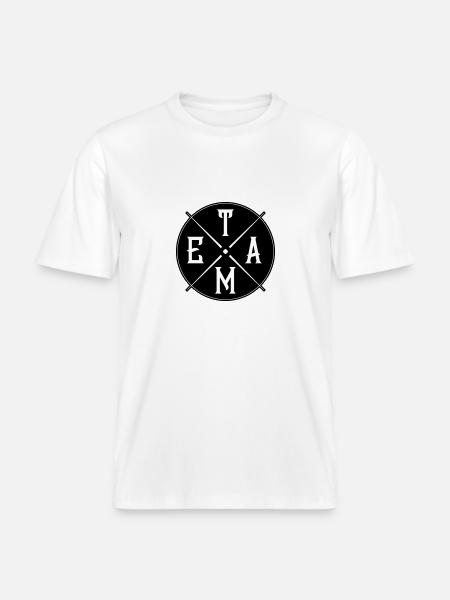 Team Circle - RELAXED FIT Unisex Organic T-Shirt - white