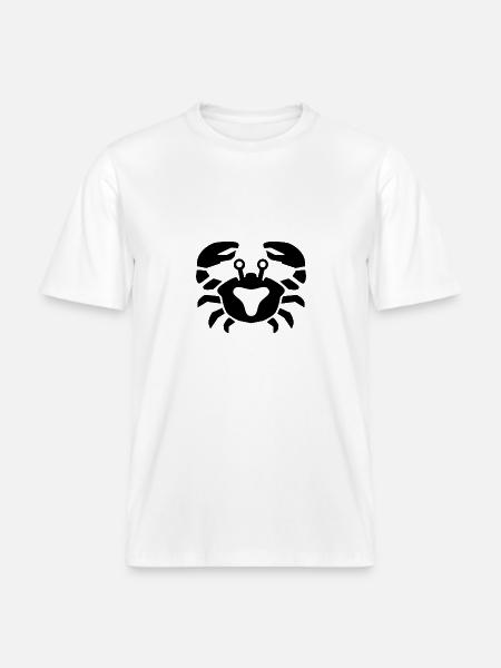 Sternzeichen Krebs - RELAXED FIT Unisex Organic T-Shirt - Weiß