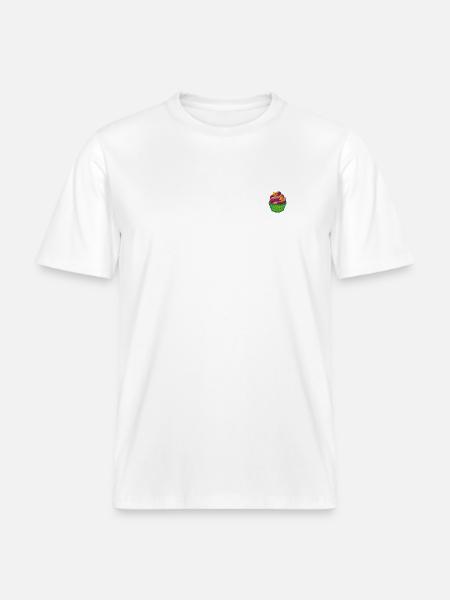 Cupcake - T-shirt unisexe RELAXED FIT en coton bio - blanc