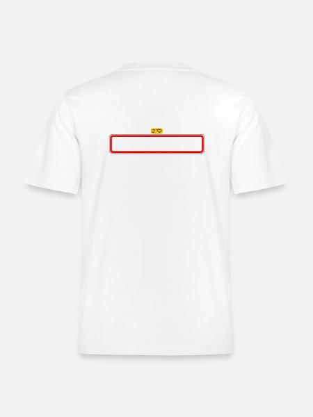 Tyhjä mainostaulu, rakastan kaupunki - RELAXED FIT Unisex Luomu T-paita - valkoinen