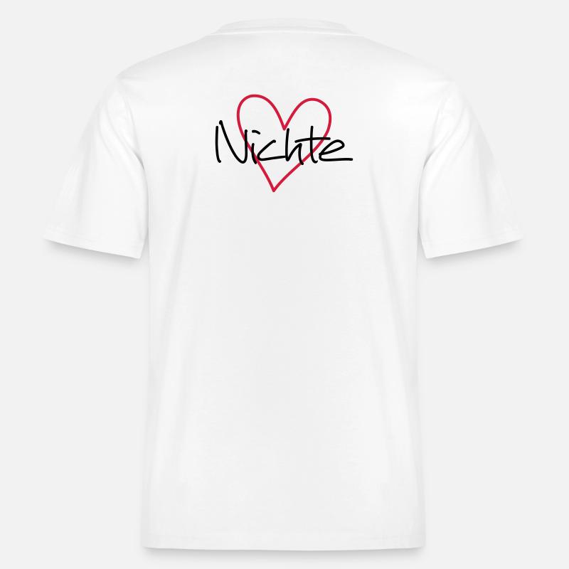 Nichte Herz Geschenk Geschenkidee Partnerlook -  RELAXED FIT Unisex Organic T-Shirt - Weiß
