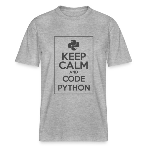 Keep Calm And Code Python - Stanley/Stella Unisex Organic T-Shirt SPARKER 