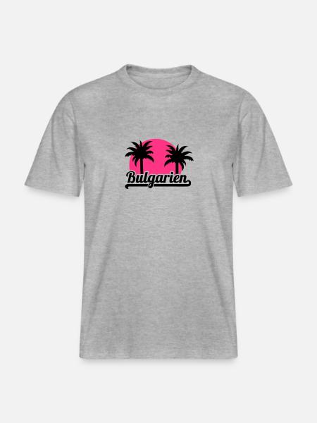 Bulgaria - RELAXED FIT Unisex Organic T-Shirt - heather grey
