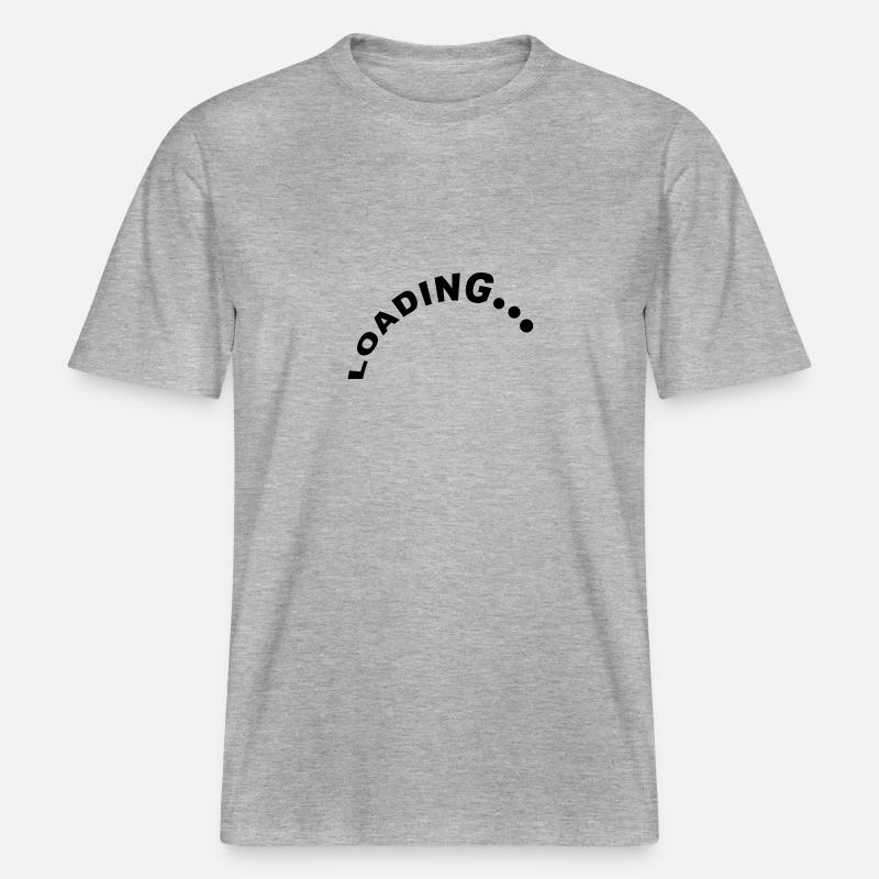 Loading Design -  T-shirt unisexe RELAXED FIT en coton bio - gris chiné