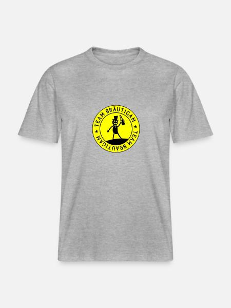 Wedding Groom Team - RELAXED FIT Unisex Organic T-Shirt - heather grey