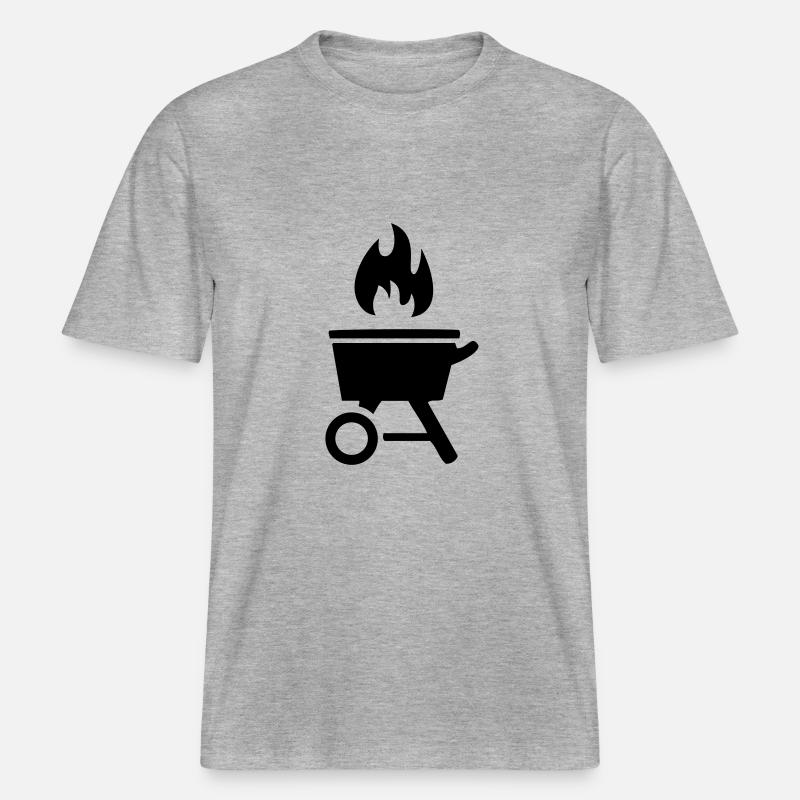Grillade -  T-shirt unisexe RELAXED FIT en coton bio - gris chiné