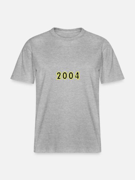 2004 Year Birthday -  RELAXED FIT Unisex Organic T-Shirt - heather grey
