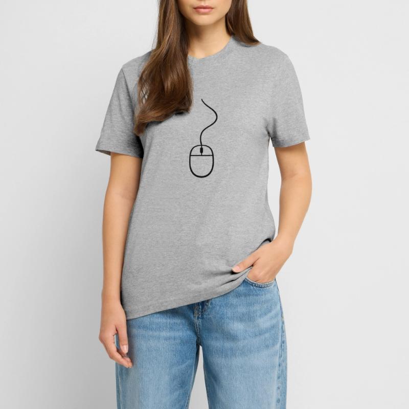 control mouse click computer cable pc computer onl  RELAXED FIT Unisex Organic T-Shirt