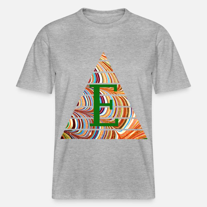 Triangle E 56 E -  RELAXED FIT Unisex Organic T-Shirt - heather grey