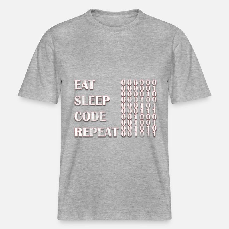 computer programmierer -  RELAXED FIT Unisex Organic T-Shirt - Grau meliert