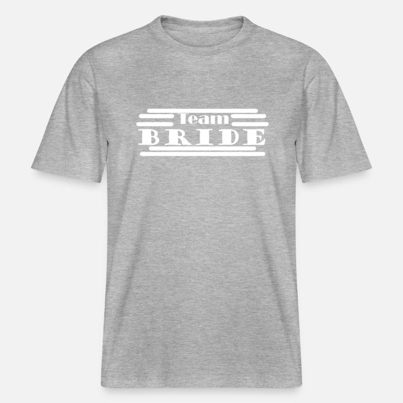Bride - Équipe Bride - T-shirt unisexe RELAXED FIT en coton bio - gris chiné