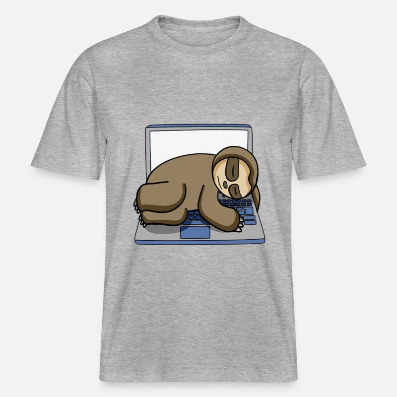 Computer Nerd Programmierer Geschenk -  RELAXED FIT Unisex Organic T-Shirt - Grau meliert