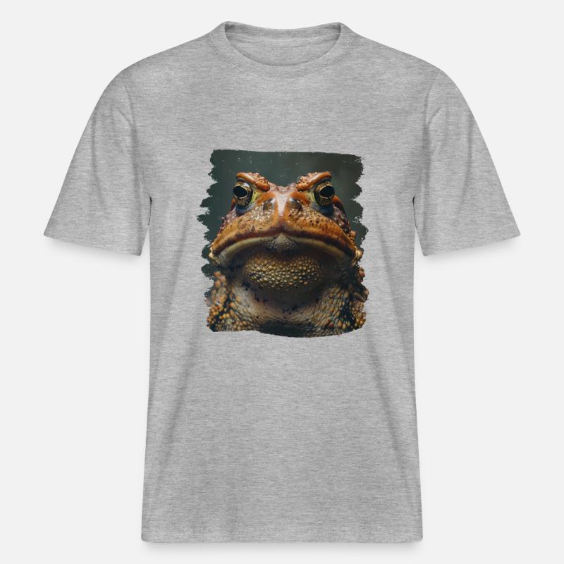 Toad Toads Toad -  RELAXED FIT Unisex Organic T-Shirt - heather grey