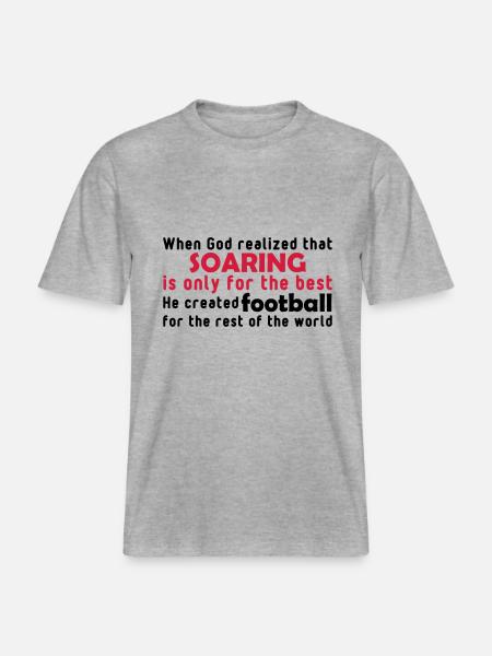 god soaring - T-shirt unisexe RELAXED FIT en coton bio - gris chiné