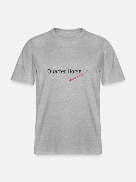 Quarter Horse, what else -  RELAXED FIT Unisex Organic T-Shirt - heather grey