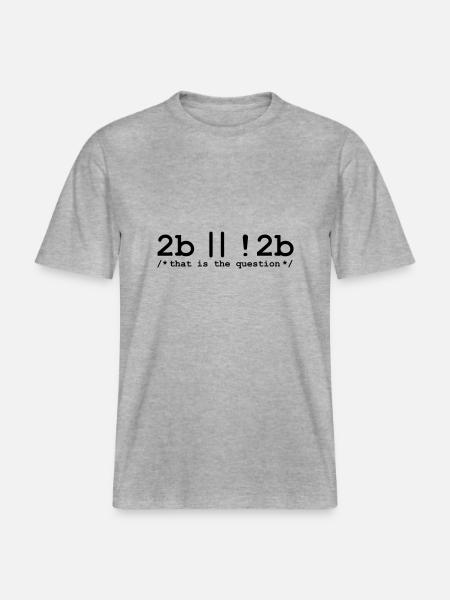 2b or not 2b -  RELAXED FIT Unisex Organic T-Shirt - Grau meliert