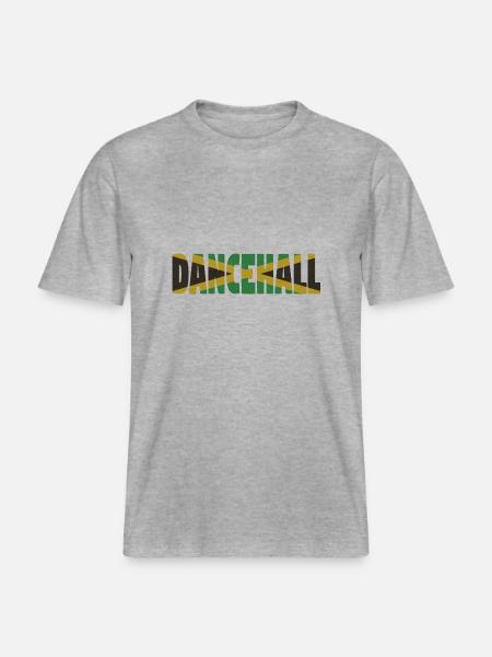 Jamaica Dancehall - RELAXED FIT Unisex Organic T-Shirt - heather grey