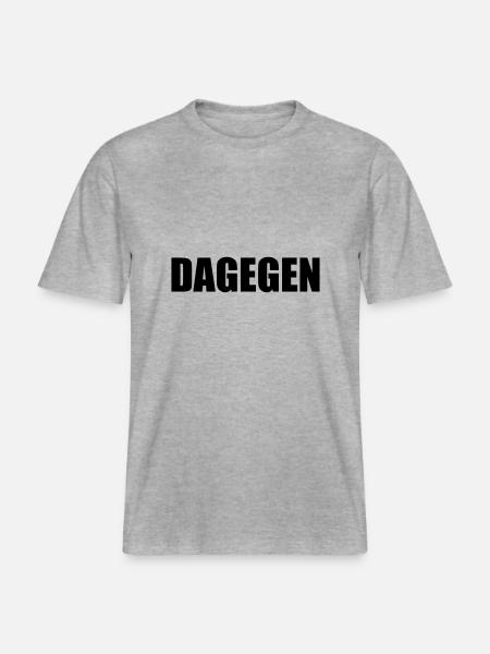 Politisk parti mod nyhedsmening -  Økologisk unisex T-shirt RELAXED FIT - grå meleret