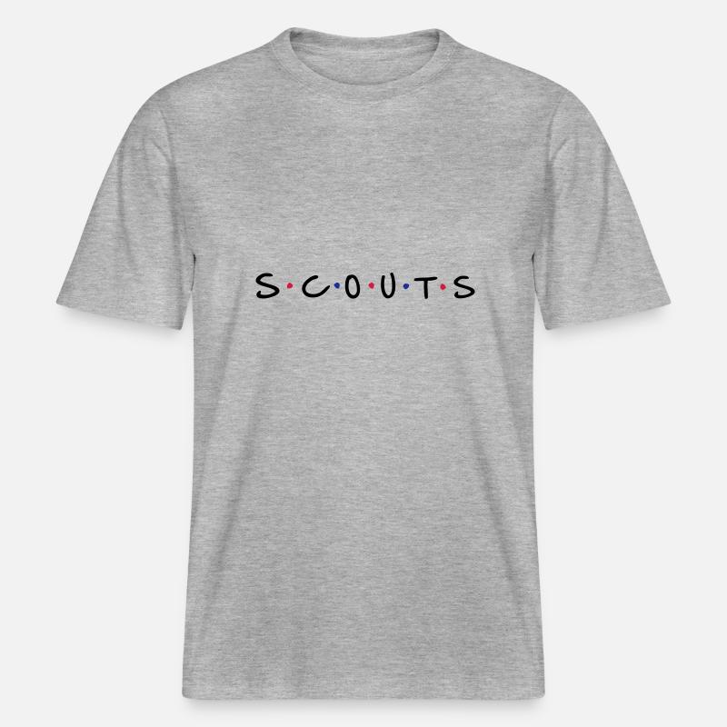 Scouts - T-shirt unisexe RELAXED FIT en coton bio - gris chiné