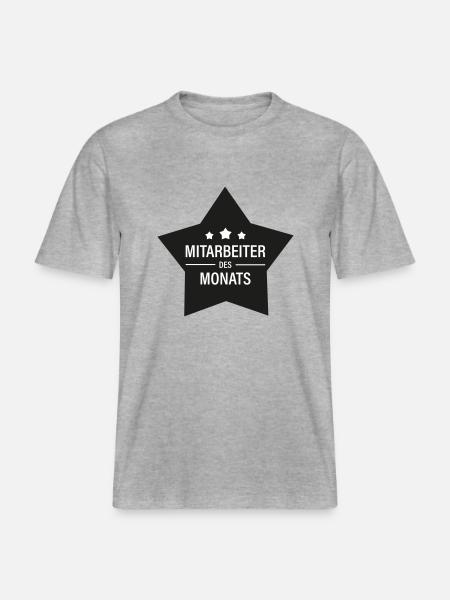 Mitarbeiter des Monats -  RELAXED FIT Unisex Organic T-Shirt - Grau meliert