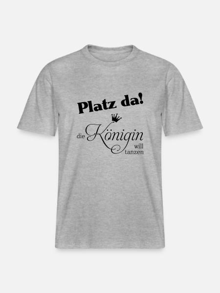 platz da -  RELAXED FIT Unisex Organic T-Shirt - Grau meliert
