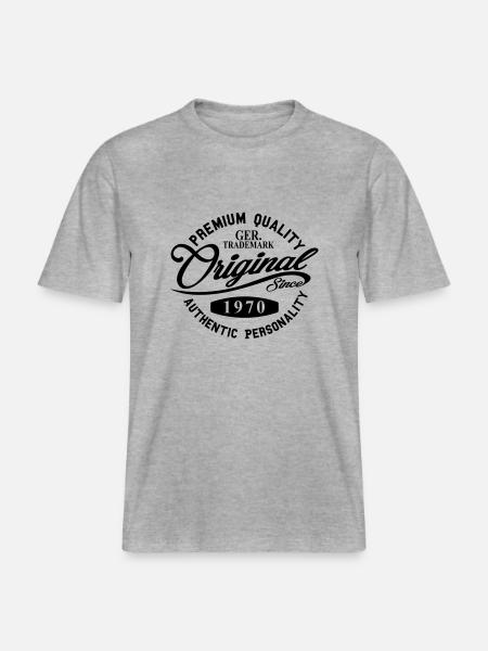 Original Since 1970 -  RELAXED FIT Unisex Organic T-Shirt - Grau meliert