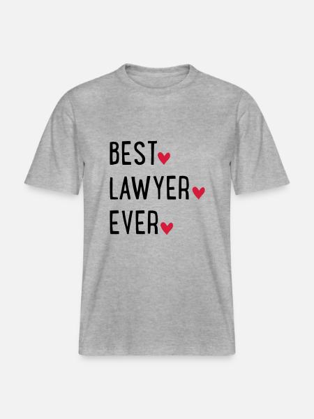 Attorney -  RELAXED FIT Unisex Organic T-Shirt - heather grey