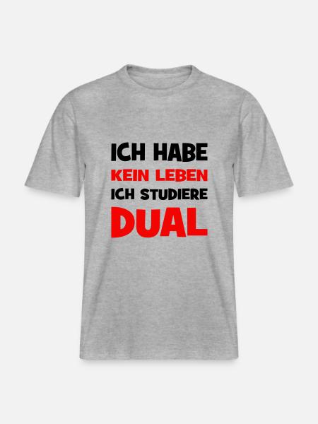 Duales Studium -  RELAXED FIT Unisex Organic T-Shirt - Grau meliert