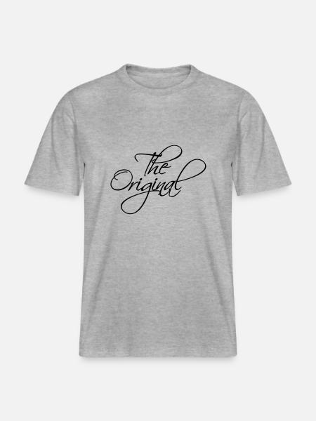 The Original Logo - RELAXED FIT Unisex Organic T-Shirt - heather grey