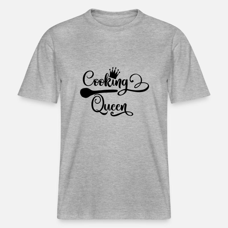 cooking_queen -  RELAXED FIT Unisex Organic T-Shirt - heather grey