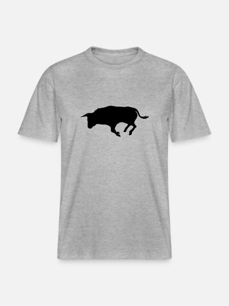 stier -  RELAXED FIT Unisex Organic T-Shirt - heather grey