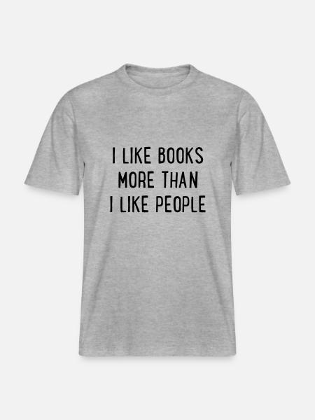 Books - RELAXED FIT Unisex Organic T-Shirt - heather grey