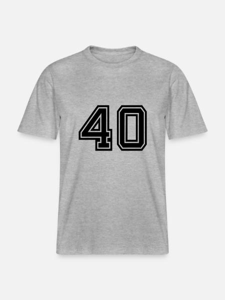 40 - RELAXED FIT Unisex Organic T-Shirt - heather grey
