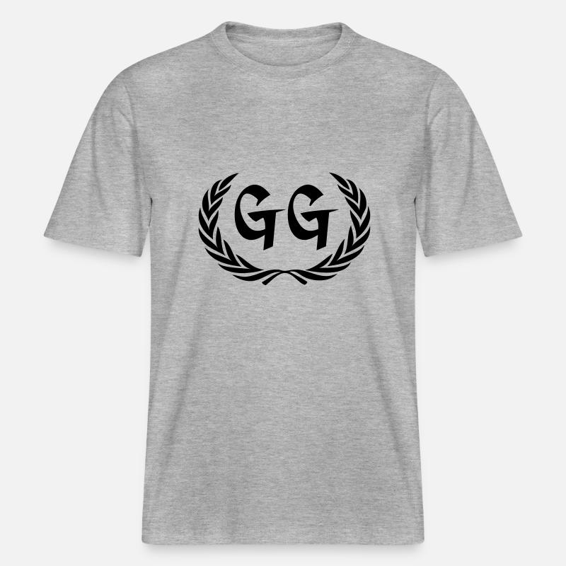 gg -  T-shirt unisexe RELAXED FIT en coton bio - gris chiné