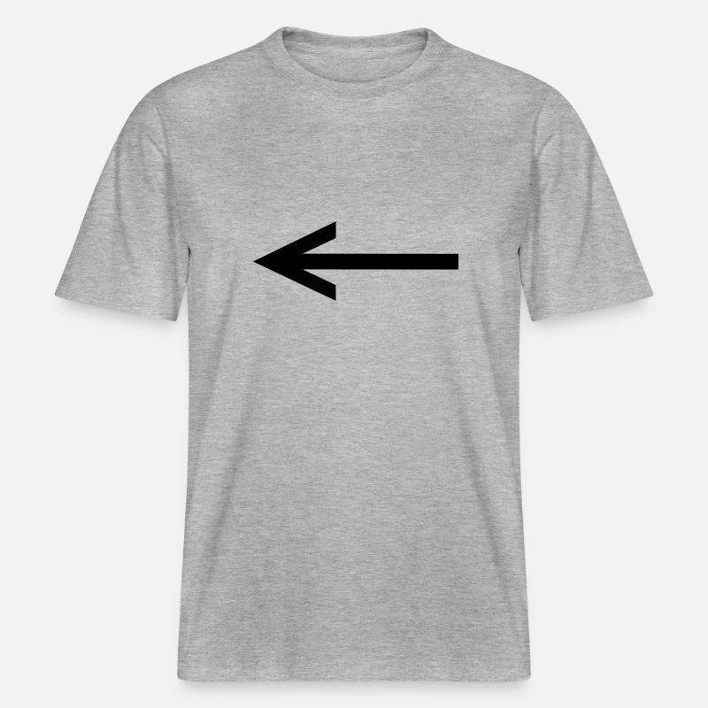 arrow -  RELAXED FIT Unisex Organic T-Shirt - heather grey