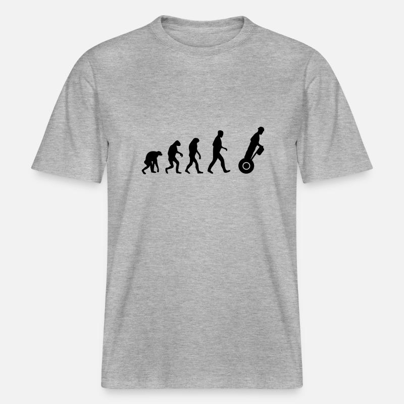 segway evolution -  T-shirt unisexe RELAXED FIT en coton bio - gris chiné