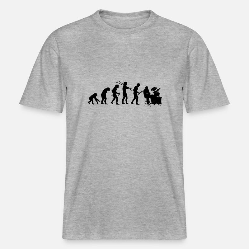 Evolutionary development -  RELAXED FIT Unisex Organic T-Shirt - heather grey