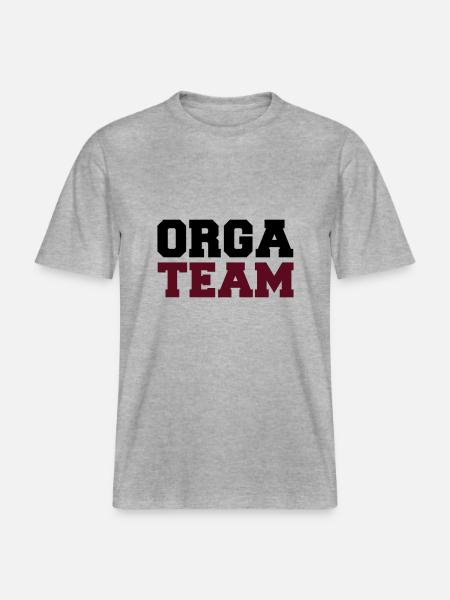 orga-team - RELAXED FIT Unisex Organic T-Shirt - Grau meliert