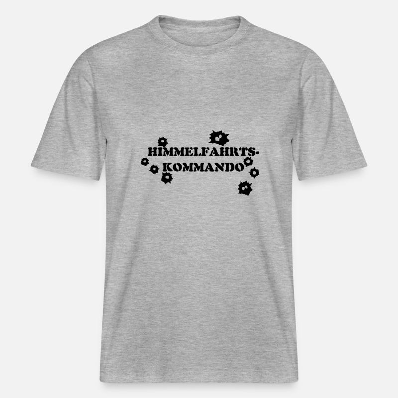 HIMMELFAHRTSKOMMANDO -  RELAXED FIT Unisex Organic T-Shirt - Grau meliert