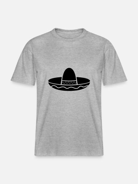 mexico_hut_01 - RELAXED FIT Unisex Organic T-Shirt - heather grey