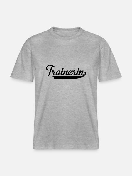 Trainerin - RELAXED FIT Unisex Organic T-Shirt - Grau meliert