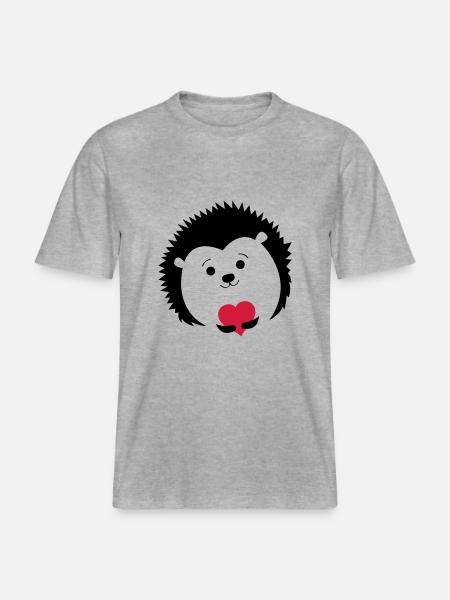 suesser_igel -  T-shirt unisexe RELAXED FIT en coton bio - gris chiné