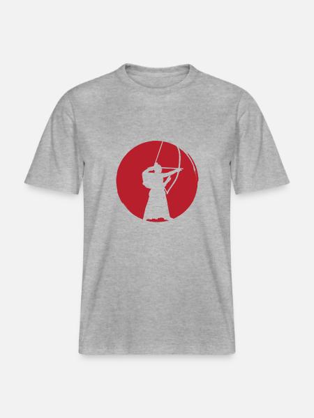 Kyudo Gift -  RELAXED FIT Unisex Organic T-Shirt - heather grey
