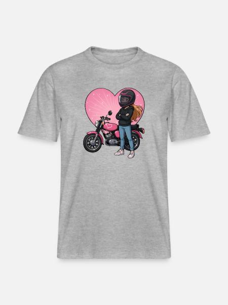 Simsongirl II -  RELAXED FIT Unisex Organic T-Shirt - Grau meliert