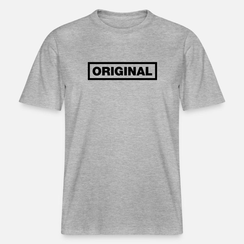 Das echte Original - RELAXED FIT Unisex Organic T-Shirt - Grau meliert