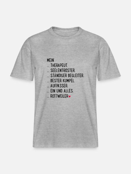 rottweiler - RELAXED FIT Unisex Organic T-Shirt - Grau meliert