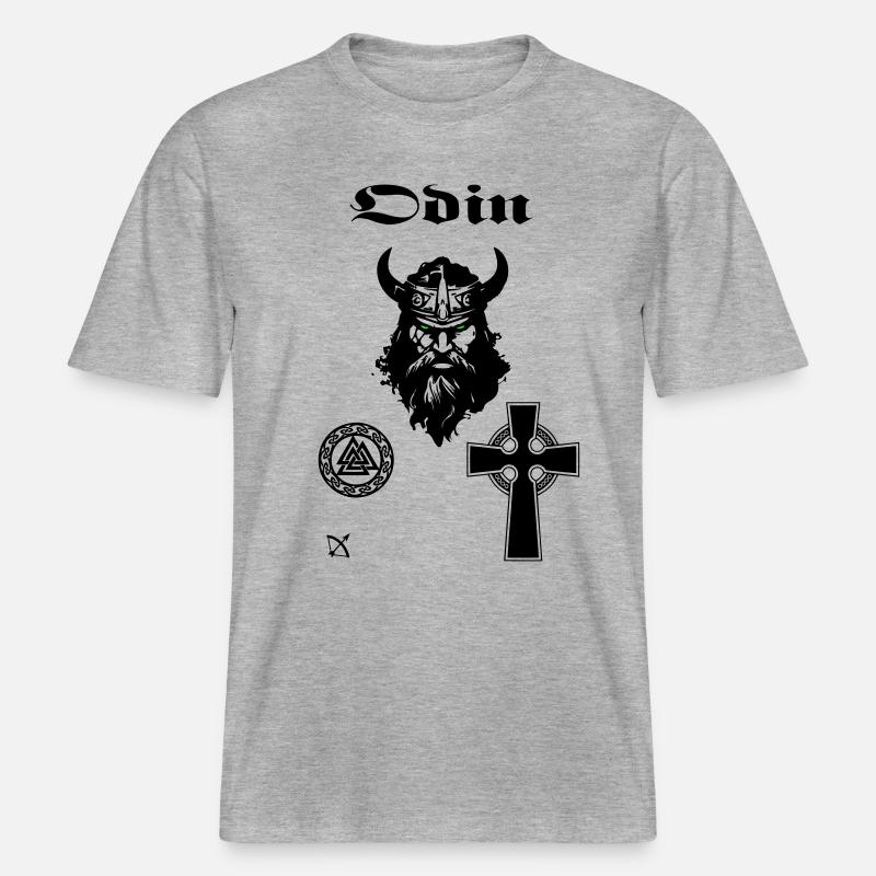Odin 1 -  RELAXED FIT Unisex Organic T-Shirt - Grau meliert